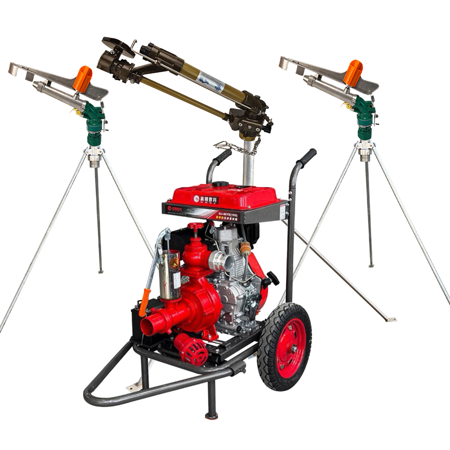 徐汇一体式灌溉机组 全套喷枪水带配齐 抗旱浇地神器